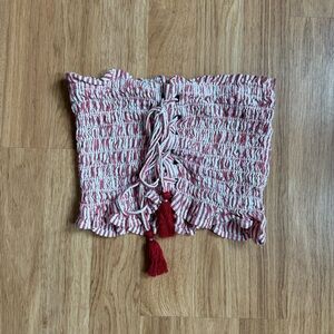 American Eagle Red Tube Top